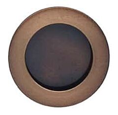Omnia Modern Cup Style 2-3/8 Inch (60mm) Overall Diameter Shaded Bronze Flush Pull