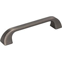 Marlo Style 5-1/32 Inch (128mm) Center to Center, Overall Length 5-13/16 Inch Brushed Pewter Kitchen Cabinet Pull/Handle