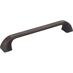 Jeffrey Alexander Marlo Collection 6-5/16" (160mm) Center to Center, 7-1/16" (179mm) Overall Length Brushed Oil Rubbed Bronze Cabinet Pull/Handle