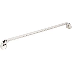 Marlo Style 12 Inch (305mm) Center to Center, Overall Length 12-3/4 Inch Polished Nickel Kitchen Cabinet Pull/Handle