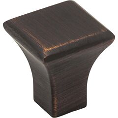 Marlo Style Cabinet Hardware Knob, Brushed Oil Rubbed Bronze 7/8 Inch Diameter