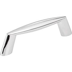 Zachary Style 3 Inch (76mm) Center to Center, Overall Length 3-3/4 Inch Polished Chrome Cabinet Pull/Handle