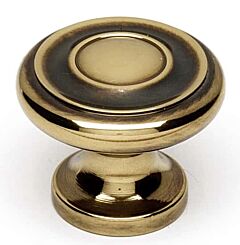Alno Creations Knob 1" (25.4mm) Overall Length in Polished Antique