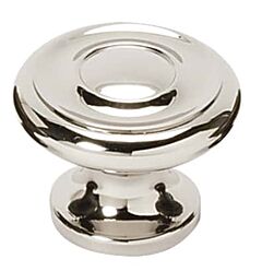 Alno Creations Knob 1-1/4" (32mm) Overall Length in Polished Nickel