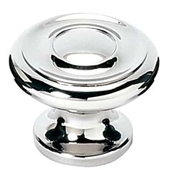 Alno Creations Round Knob 5/8" (16mm) Overall Diameter in Polished Chrome