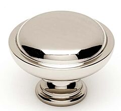 Alno Creations Sheen Knob 1-1/4" (32mm) Overall Length in Polished Nickel