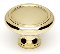 Alno Creations Beta Knob 1-1/2" (38mm) Overall Length in Polished Brass