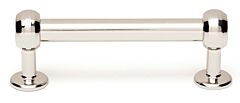 Alno Creations Viona 3" (76mm) Center to Center, Overall Length 3-3/4" Polished Nickel Cabinet Pull/Handle
