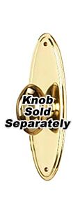 Alno Creations Oval Escutcheon 3" (76mm) Overall Length in Polished Antique