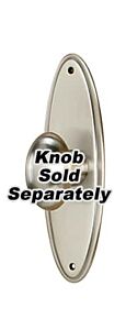 Alno Creations Oval Escutcheon 3" (76mm) Overall Length in Satin Nickel