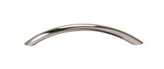 Alno Creations Crest 5" (127mm) Center to Center, Overall Length 6" Satin Nickel Cabinet Pull/Handle