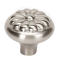 Alno Creations Bella Knob 1-1/2" (38mm) Overall Length in Satin Nickel