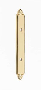 Alno Creations Bella Backplate 3" (76mm) Center to Center, Overall Length 7-1/4" in Polished Brass