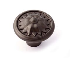 Alno Creations Fiore Knob 1-1/4" (32mm) Overall Length in Chocolate Bronze