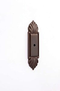 Alno Creations Fiore Backplate 4" (102mm) Length in Chocolate Bronze