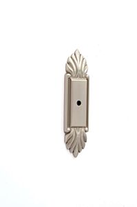 Alno Creations Fiore Backplate 4" (102mm) Length in Satin Nickel