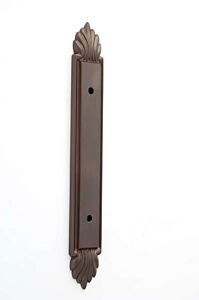 Alno Creations Fiore Backplate 3-1/2" (89mm) Center to Center, Overall Length 7-3/8" in Chocolate Bronze