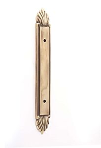 Alno Creations Fiore Backplate 3-1/2" (89mm) Center to Center, Overall Length 7-3/8" in Polished Antique