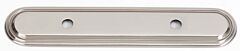 Alno Creations Venetian Backplate 3-1/2" (89mm) Center to Center, Overall Length 7-1/4" in Satin Nickel
