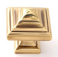 Alno Creations Geometric Knob 1-1/4" (32mm) Overall Length in Polished Antique
