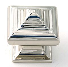 Alno Creations Geometric Knob 1-1/4" (32mm) Overall Length in Polished Chrome