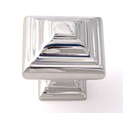 Alno Creations Geometric Knob 1-1/4" (32mm) Overall Diameter in Polished Chrome