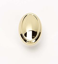 Alno Creations Classic Traditional Oval Knob 1-1/2" (38mm) Overall Length in Polished Brass