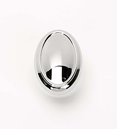 Alno Creations Classic Traditional Oval Knob 1-1/2" (38mm) Overall Length in Polished Chrome
