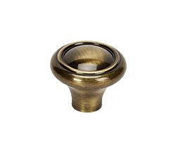 Alno Creations Classic Traditional Knob 1-1/4" (32mm) Overall Length in Antique English
