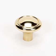 Alno Creations Classic Traditional Knob 1-1/2" (38mm) Overall Length in Polished Brass