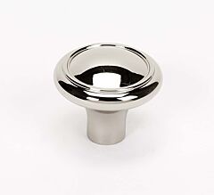 Alno Creations Classic Traditional Knob 1-1/2" (38mm) Overall Length in Polished Nickel