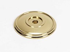 Alno Creations Classic Traditional Rosette 1-3/8" (35mm) Overall Length in Polished Brass