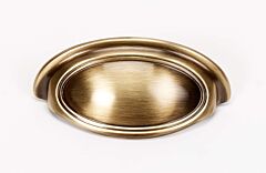 Alno Creations Classic Traditional 3" (76mm) Center to Center, Overall Length 3-3/4" Antique English Cup Pull/Handle