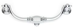 Alno Creations Tuscany Bail 6" (152mm) Center to Center, Overall Length 6-3/4" Polished Chrome Cabinet Pull/Handle