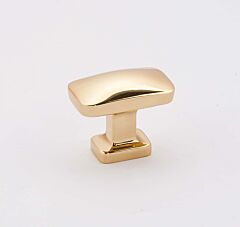 Alno Creations Cloud Knob 1-1/4" (32mm) Overall Length in Polished Brass