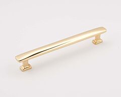 Alno Creations Cloud 6" (152mm) Center to Center, Overall Length 7-1/4" Polished Brass Cabinet Pull/Handle