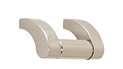 Alno Creations Circa 1-1/2" (38mm) Center to Center, Overall Length 1-7/8" Polished Nickel Cabinet Pull/Handle