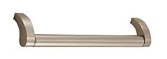 Alno Creations Circa 6" (152mm) Center to Center, Overall Length 6-3/8" Satin Nickel Cabinet Pull/Handle