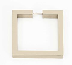 Alno Creations Convertible Square Cabinet Ring Pull 3" (76mm) Overall Diameter in Polished Nickel