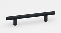 Alno Creations Vita Bella Style 3" (76mm) Center to Center, Overall Length 4-31/32" Matte Black Cabinet Pull/Handle