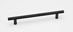 Alno Creations Vita Bella Style 6" (152mm) Center to Center, Overall Length 7-31/32" Matte Black Cabinet Pull/Handle