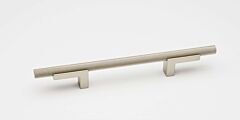 Alno Creations Vita Bella 3" (76mm) Center to Center, Overall Length 7-5/16" Matte Nickel Cabinet Pull/Handle