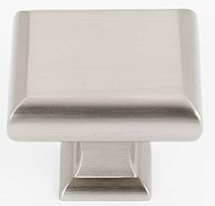 Alno Creations Manhattan Square Knob 1-3/4" (44mm) Overall Length in Satin Nickel