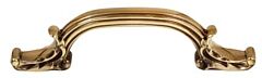 Alno Creations Ornate 4" (102mm) Center to Center, Overall Length 5-5/8" Polished Antique Cabinet Pull/Handle