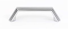 Alno Creations Nicole 3" (76mm) Center to Center, Overall Length 3-5/8" Polished Chrome Cabinet Pull/Handle