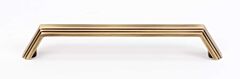 Alno Creations Nicole 6" (152mm) Center to Center, Overall Length 6-5/8" Antique English Matte Cabinet Pull/Handle