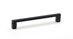 Alno Creations Vogue 6" (152mm) Center to Center, Overall Length 6-1/2" Matte Black Cabinet Pull/Handle