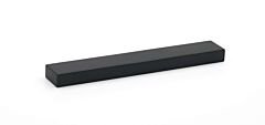 Alno Creations Tempo 6" (152mm) Center to Center, Overall Length 6-1/2" Matte Black Cabinet Pull/Handle