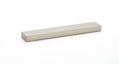 Alno Creations Tempo 6" (152mm) Center to Center, Overall Length 6-1/2" Satin Nickel Cabinet Pull/Handle