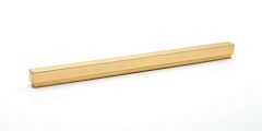 Alno Creations Simplicity 12" (305mm) Center to Center, Overall Length 12-1/2" Unlacquered Brass Cabinet Pull/Handle
